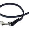 Kurzführer Leder Geflochten 10 Mm, 50 Cm Ohne Schlaufe, Schwarz -Katzen Hundebedarf Geschäft 02020 100