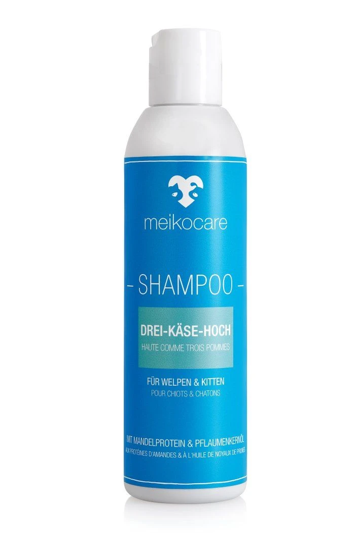 Meikocare Shampoo Drei-Käse-Hoch 200ml Für Welpen + Kitten 3 Meikocare Shampoo Drei-Käse-Hoch 200ml Für Welpen + Kitten
