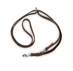 Führleine Leder Geflochten Braun 1.8 M