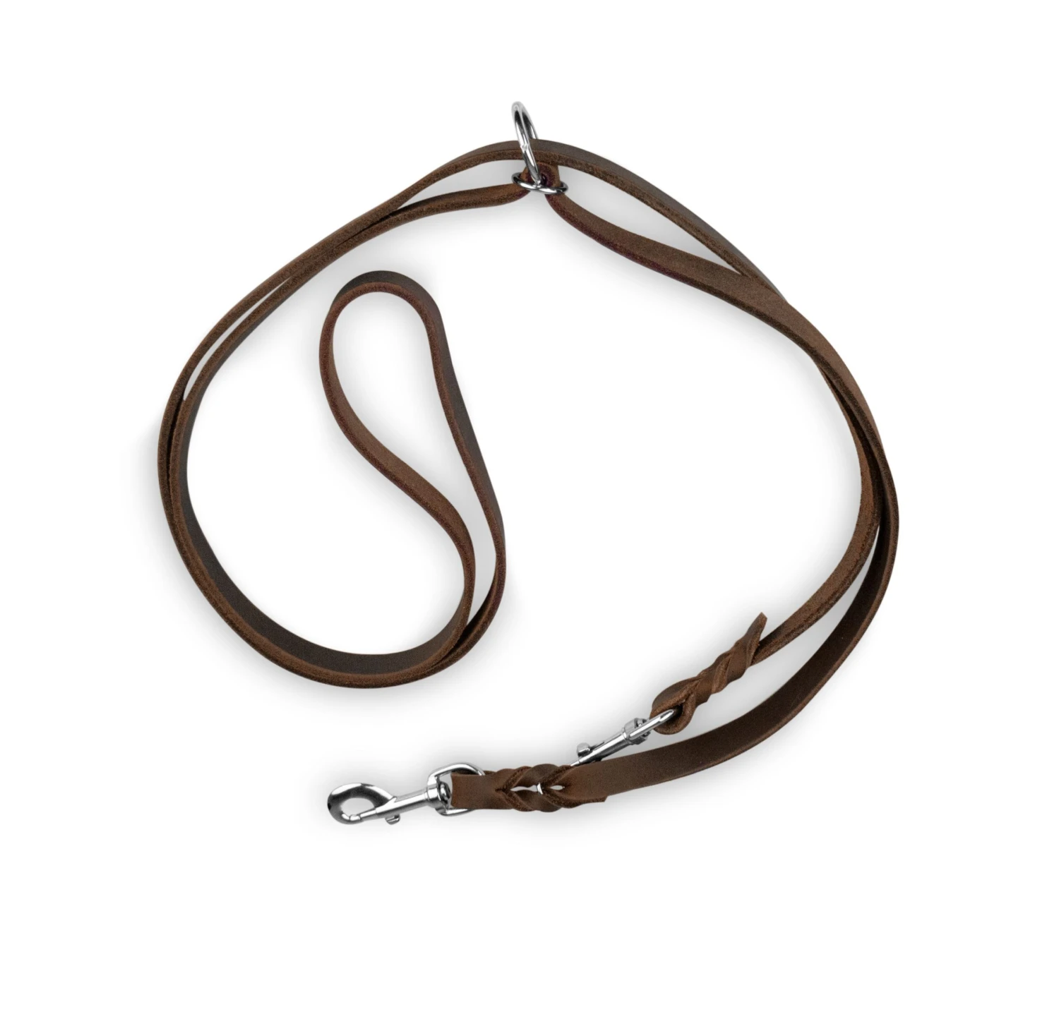 Führleine Leder Geflochten Braun 1.8 M 3 Führleine Leder Geflochten Braun 1.8 M