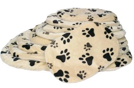 Hundekissen 'Joey' Beige Mit Pfoten 44x31cm