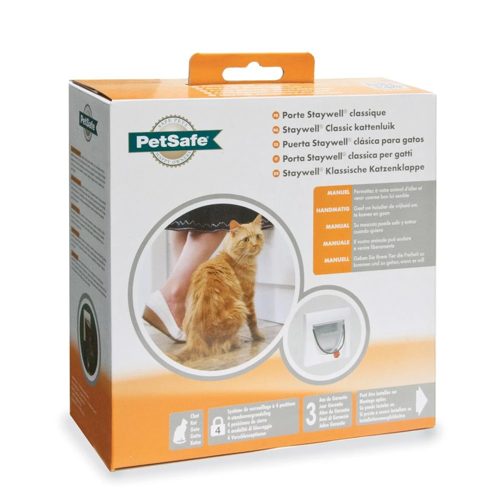 PetSafe Staywell Katzentüre Klassisch Manuell 4-Weg Weiss 3 PetSafe Staywell Katzentüre Klassisch Manuell 4-Weg Weiss
