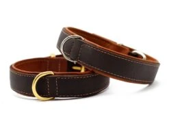Maul Halsband Klassik Premium Braun - Cognac / Gold