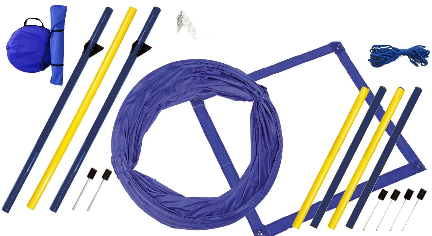 Procyon Agility Set Starter 1 Tunnel 60x152 Cm, 4 Slalomstangen 1 Sprung, 1 Boxband 7 Procyon Agility Set Starter 1 Tunnel 60x152 Cm, 4 Slalomstangen 1 Sprung, 1 Boxband – Bild 5