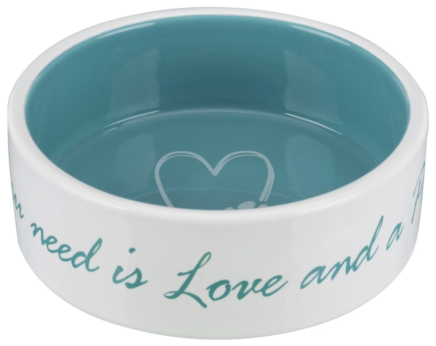 Keramiknapf Pet's Home Creme / Hellblau 3 Keramiknapf Pet's Home Creme / Hellblau