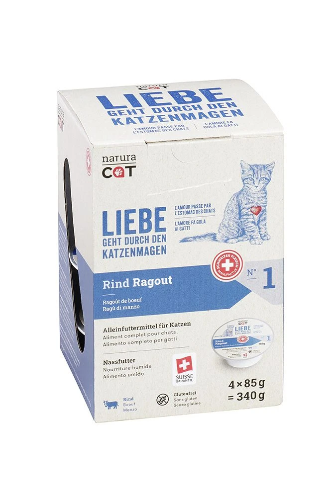 NaturaCAT Rind Ragout Multipack 4x 85 G 3 NaturaCAT Rind Ragout Multipack 4x 85 G