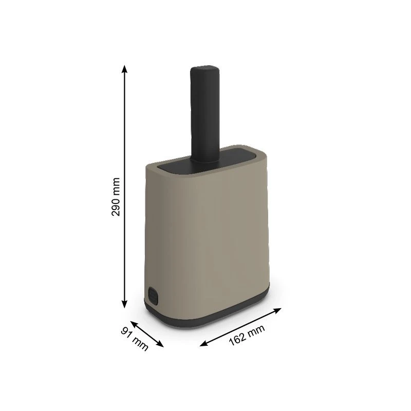 Rotho Schaufelhalter Mit Beutelspender Cappuccino / Anthrazit 4 Rotho Schaufelhalter Mit Beutelspender Cappuccino / Anthrazit – Bild 2