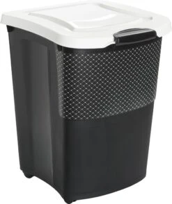 Rotho Tierfutterbehälter 38 L ARCHIE Schwarz-weiss