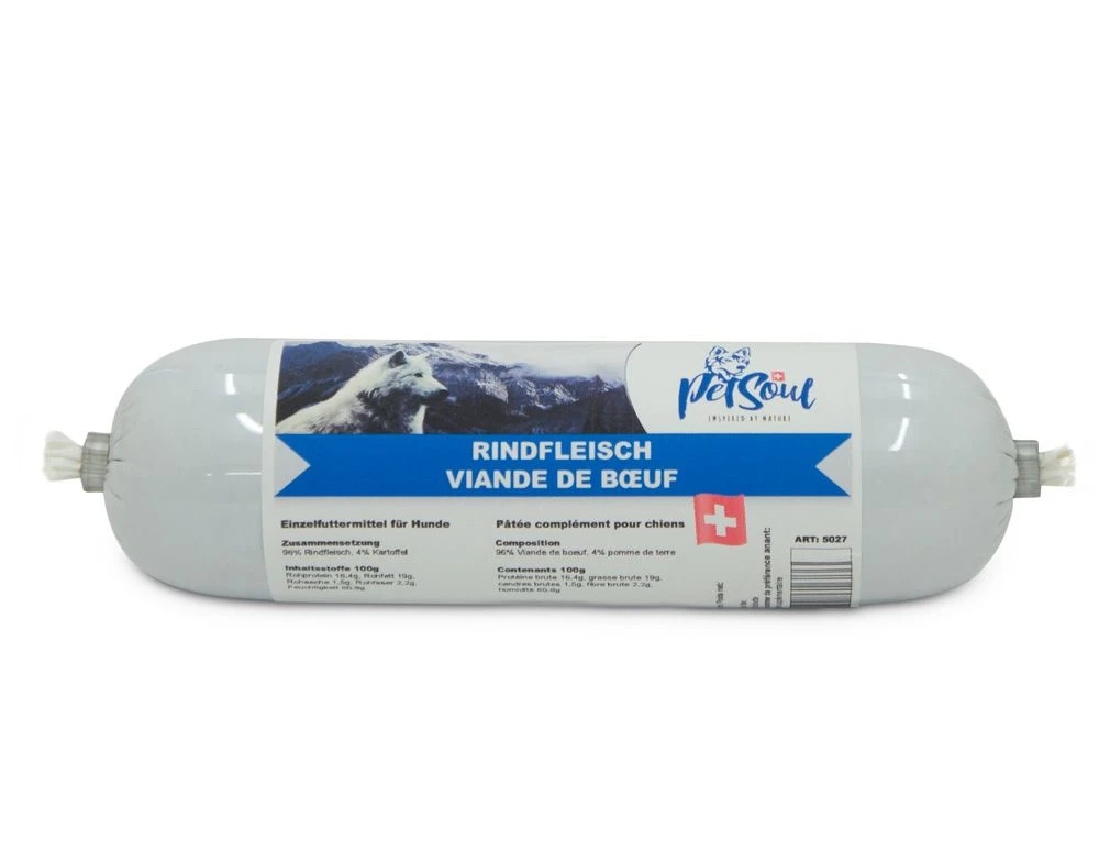 Petsoul Trainings Wurst Rind 100% Suisse 3 Petsoul Trainings Wurst Rind 100% Suisse
