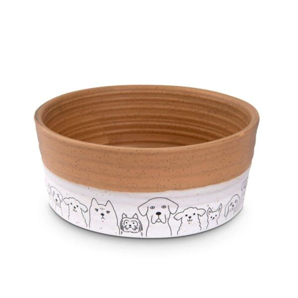 Freezack Pet Gang Keramik Napf Braun/weiss, 650ml 3 Freezack Pet Gang Keramik Napf Braun/weiss, 650ml