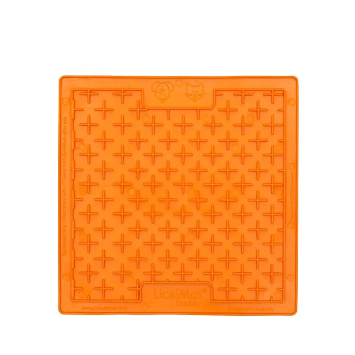 LickiMat Buddy Orange 20x20cm 3 LickiMat Buddy Orange 20x20cm