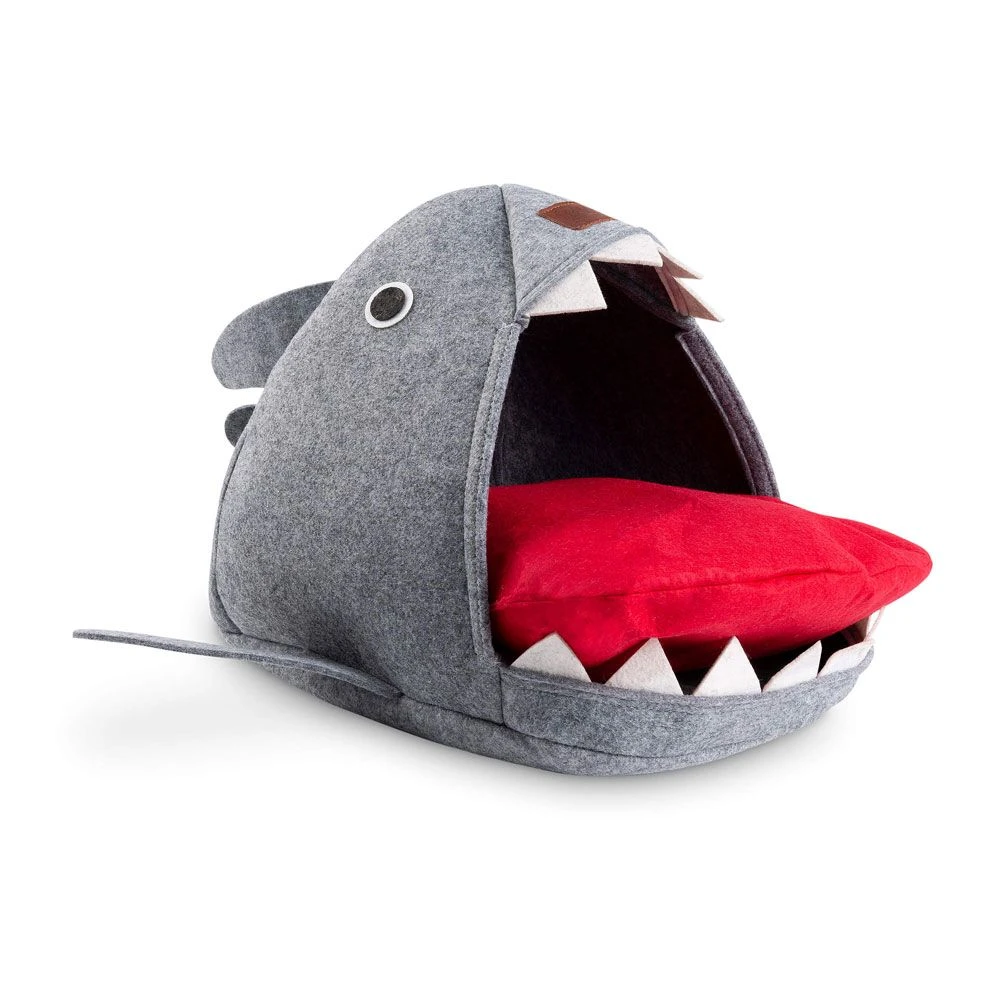 DogLemi Haifisch-Bett Katze 55 X 64 X 33cm