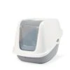 Katzentoilette Nestor Giant, Weis/grau 75.5 X 56 X 55.5 Cm -Katzen Hundebedarf Geschäft a0201 00wg