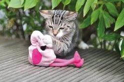 Aumüller Spielkissen Flamingo Pinky 14 X 4 Cm -Katzen Hundebedarf Geschäft f123 3