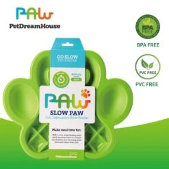 Pet Dream House PAW Slow Feeder Grün 36 X 30 X 3 Cm -Katzen Hundebedarf Geschäft pdhf002.6