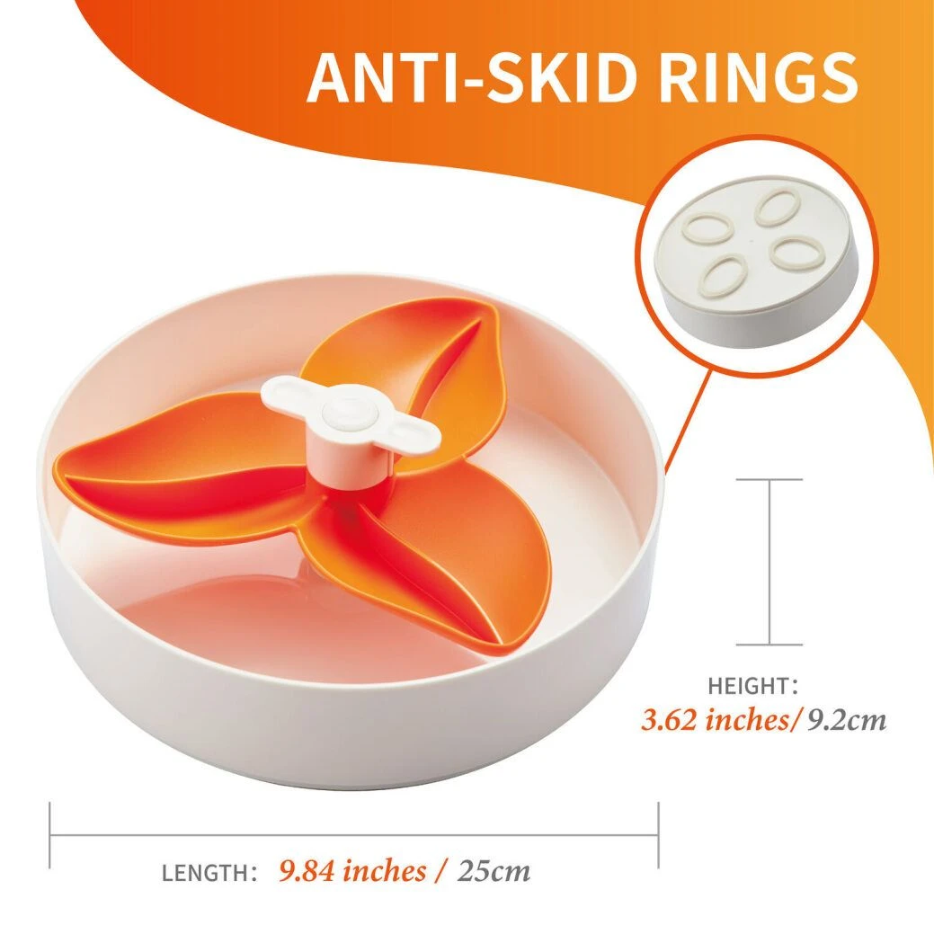 Pet Dream House Slow Feeder Bougainvillea Orange Ø 25 X 9.2 Cm 4 Pet Dream House Slow Feeder Bougainvillea Orange Ø 25 X 9.2 Cm – Bild 2