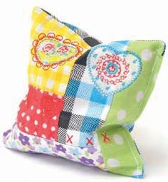 Aumüller Katzenspielkissen Patchwork 18 X 15 Cm