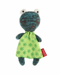 GiGwi Katzenspielzeug Frosch Mit Catnip 7 X 2.5 X 12 Cm